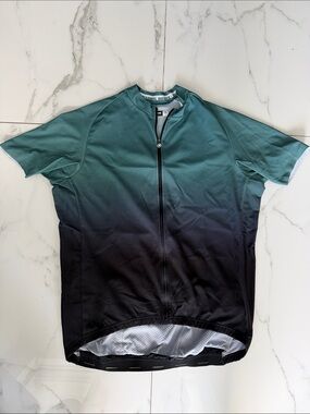 Assos Shifter Jersey TIR 3xl Gradient Cycling Jersey in Teal to Black